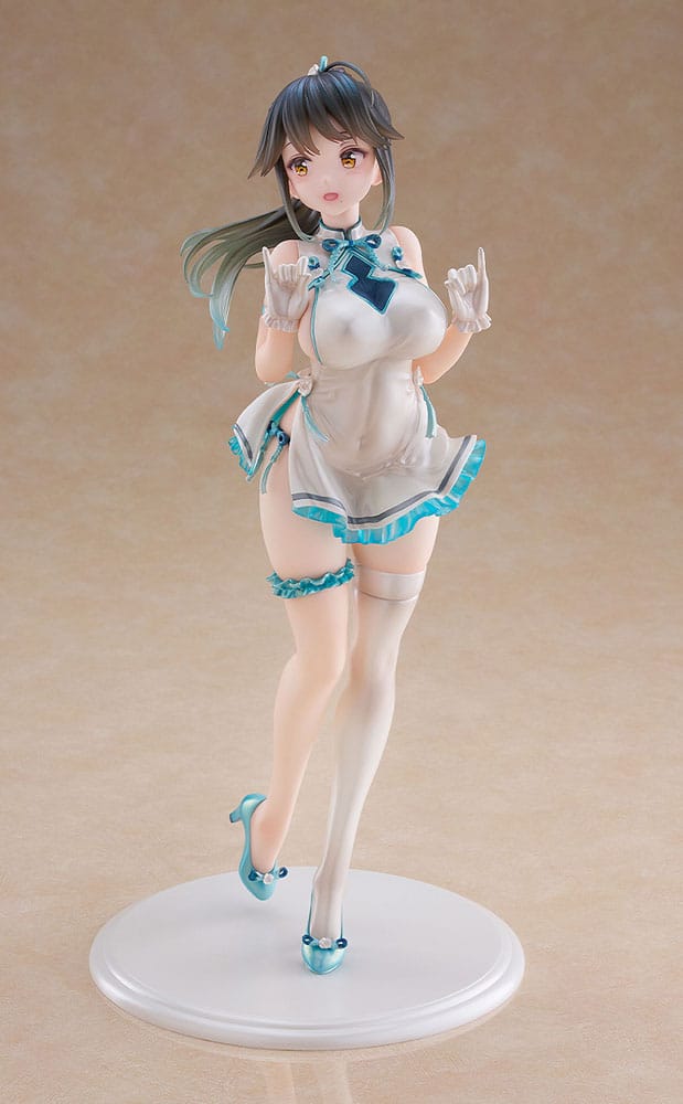 Avian Romance Pink Label 5 PVC Statue 1/6 Ponytail Girl: Qipao 29 cm Wave