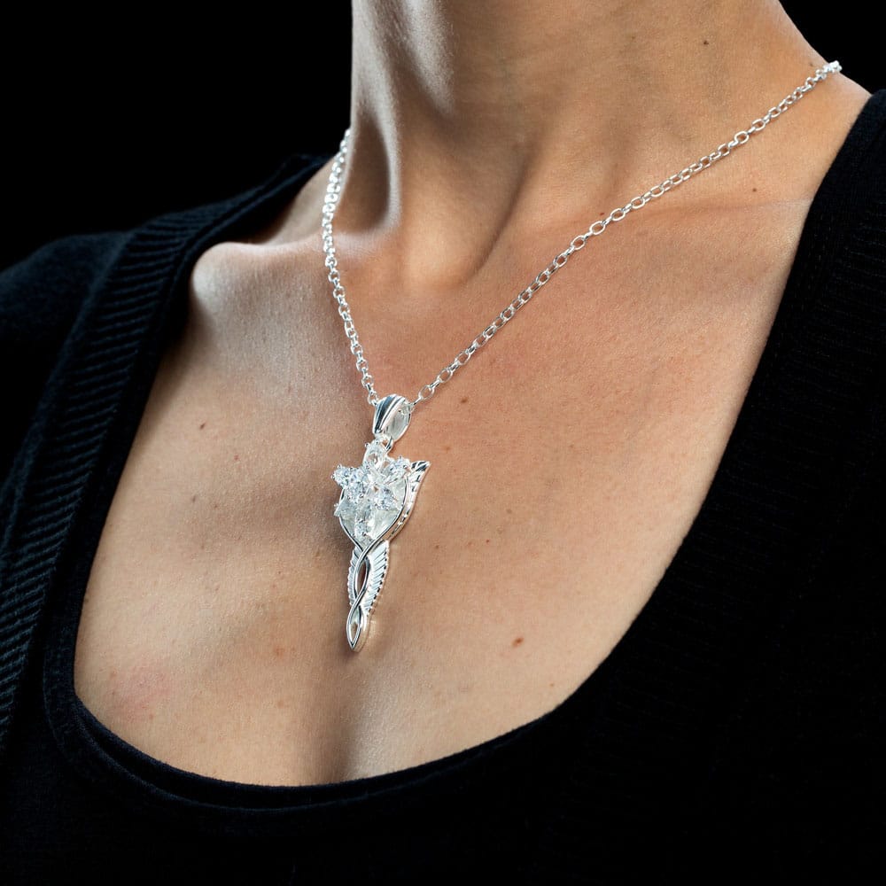 Lord of the Rings Replica 1/1 Pendant & Chain Evenstar (Sterling Silver) Weta Workshop