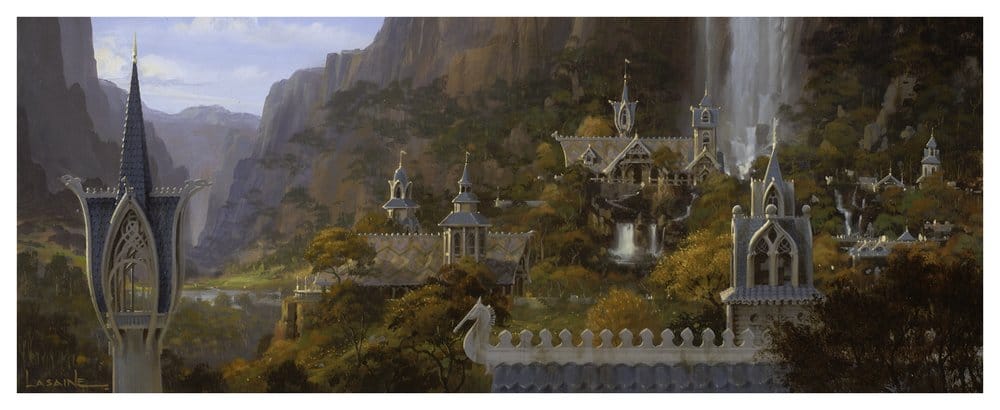 The Lord of the Rings Diorama Rivendell Open Edition 28 cm