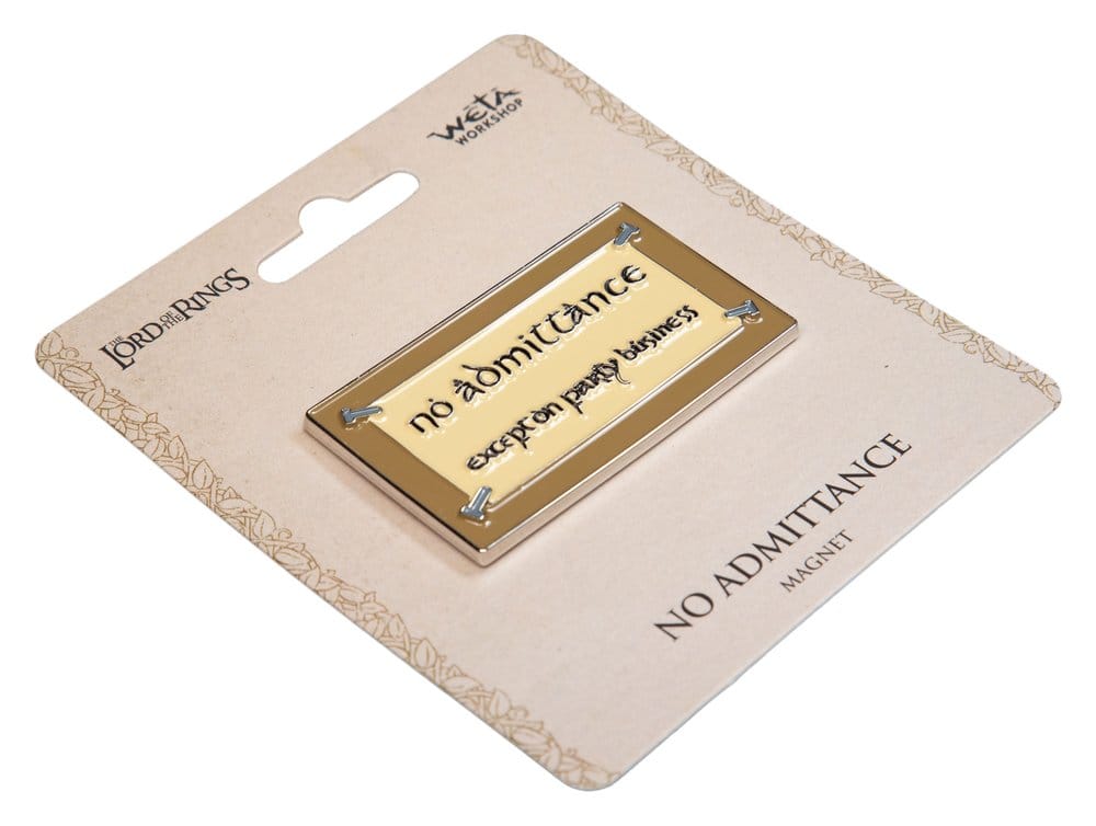 Lord of the Rings Magnet No Admittance (Enamel) 7 cm