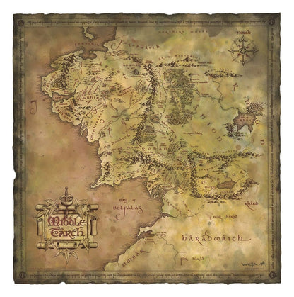 Lord of the Rings Art Print Parchment Map of Middle-earth 59 x 30 cm Weta Workshop