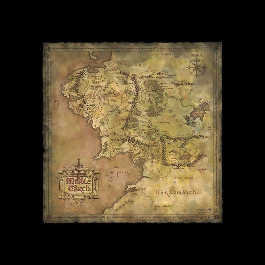 Lord of the Rings Art Print Parchment Map of Middle-earth 59 x 30 cm Weta Workshop