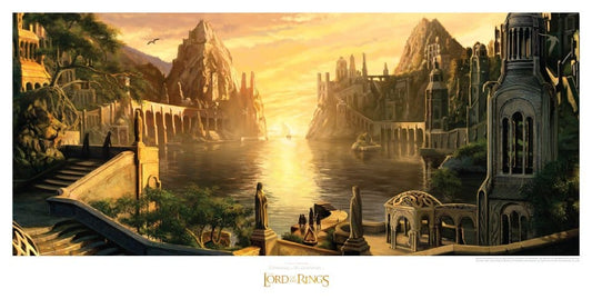 Lord of the Rings Art Print The Grey Havens 59 x 30 cm Weta Workshop