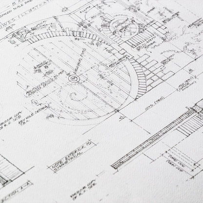 Lord of the Rings Blueprint Art Print The Grey Havens 59 x 42 cm