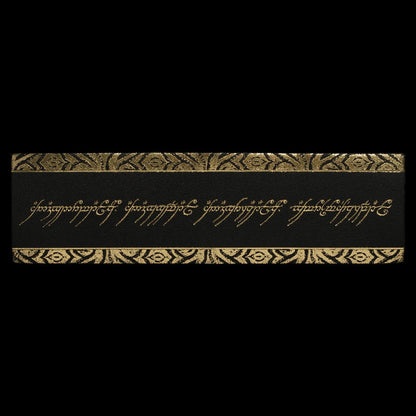 Lord of the Rings Leather Bookmark The One Ring Inscription