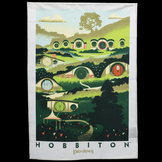 Lord of the Rings Tea Towel 2-Pack Rivendell & Hobbiton 70 cm Weta Workshop