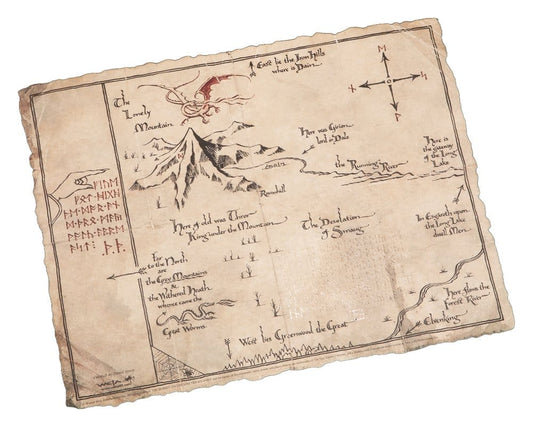 The Hobbit Art Print Thorin's Map 40 x 30 cm Weta Workshop
