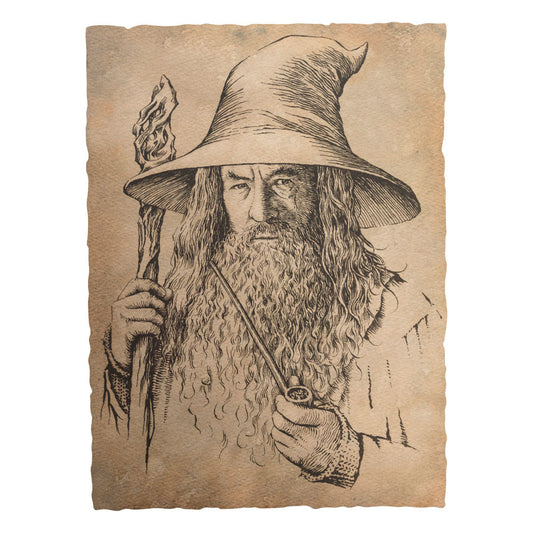 The Hobbit Art Print Portrait of Gandalf the Grey 21 x 28 cm Weta Workshop