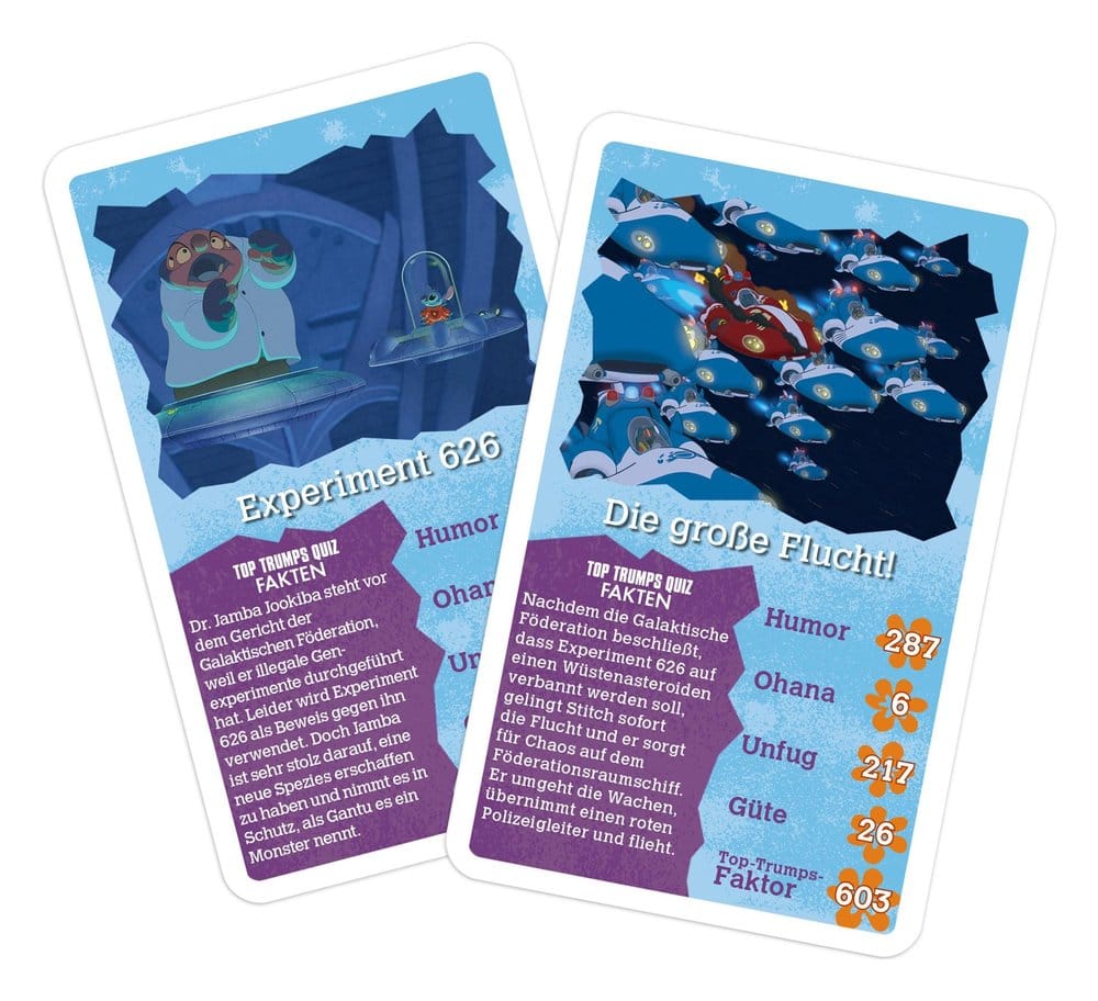 Lilo & Stitch Card Game Top Trumps *German Version*