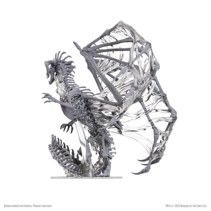 D&D Nolzur’s Marvelous Miniatures Unpainted Miniatures Black Dracolich 30 cm Miniature Gaming & Tabletop