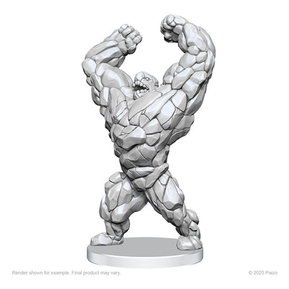 Pathfinder Deep Cuts Unpainted Miniatures Living Landslide & Living Wildfire