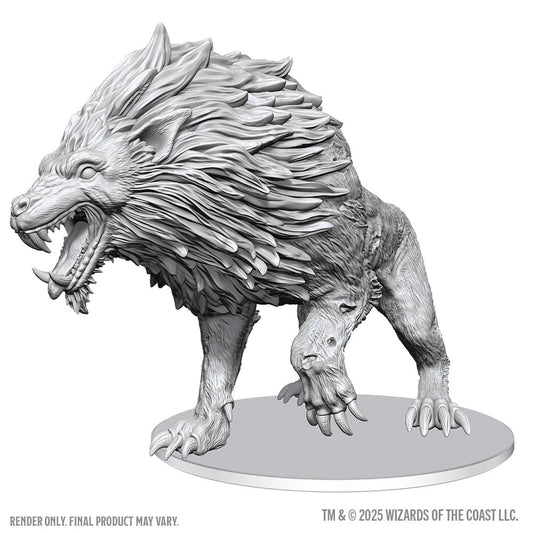 D&D Nolzur's Marvelous Miniatures Unpainted Miniatures Dire Worg 11 cm