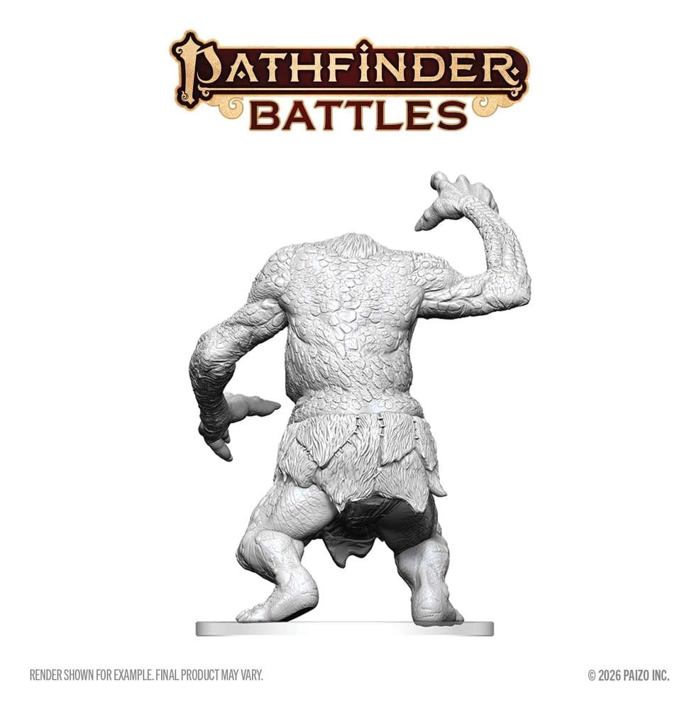 Pathfinder Battles Deep Cuts Unpainted Miniature Forest Troll 15 cm