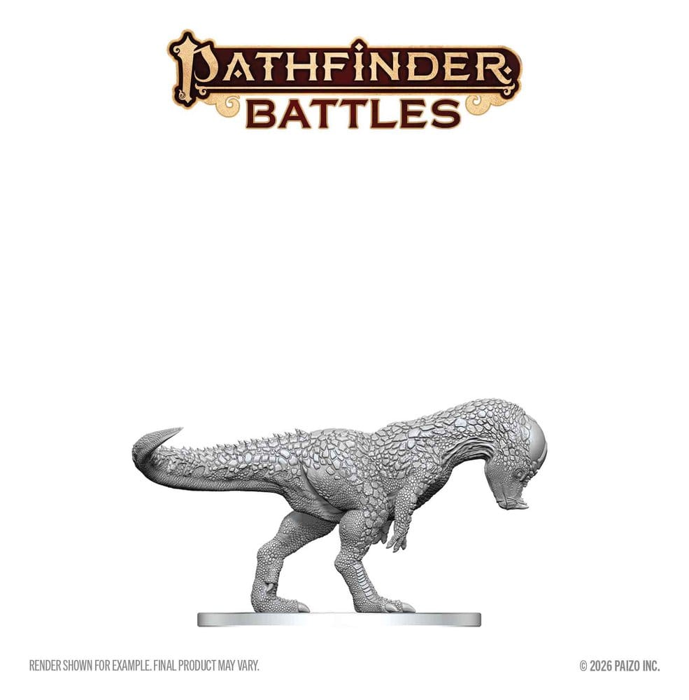 Pathfinder Battles Deep Cuts Unpainted Miniature Pachycephalosaurus 13 cm