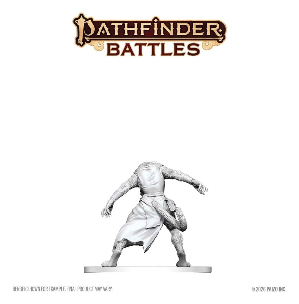 Pathfinder Battles Deep Cuts Unpainted Miniature Weretiger 13 cm