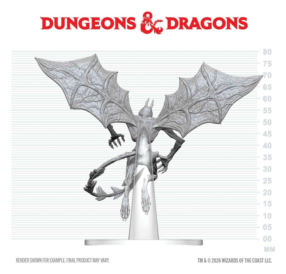 Dungeons & Dragons Nolzur's Marvelous Miniatures Unpainted Miniature Nightgaunt 17 cm