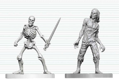 Dungeons & Dragons Nolzur's Marvelous Miniatures Unpainted Miniature Zombie & Skeleton 14 cm