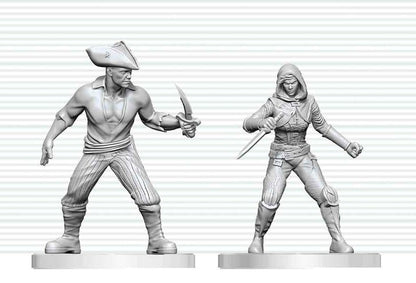 Dungeons & Dragons Nolzur's Marvelous Miniatures Unpainted Miniature Bandit & Pirate 14 cm