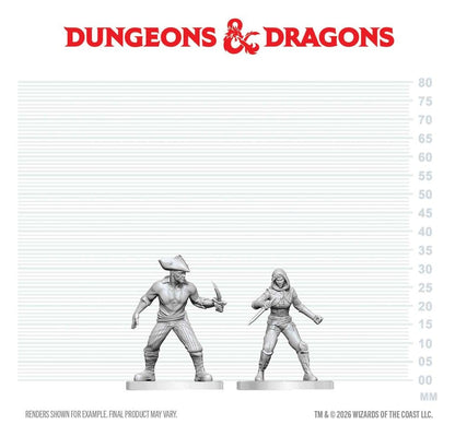 Dungeons & Dragons Nolzur's Marvelous Miniatures Unpainted Miniature Bandit & Pirate 14 cm