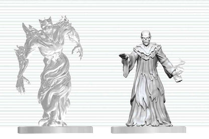 Dungeons & Dragons Nolzur's Marvelous Miniatures Unpainted Miniature Ghast Gravecaller & Wraith 14 cm