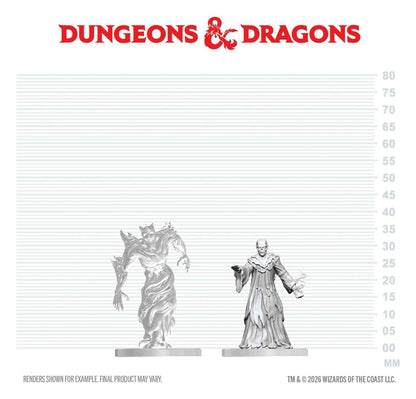 Dungeons & Dragons Nolzur's Marvelous Miniatures Unpainted Miniature Ghast Gravecaller & Wraith 14 cm
