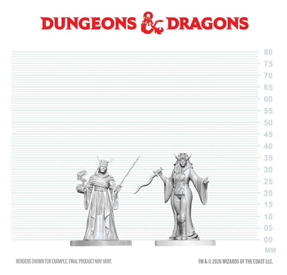 Dungeons & Dragons Nolzur's Marvelous Miniatures Unpainted Miniature Cultist Fanatic & Hierophant 14 cm