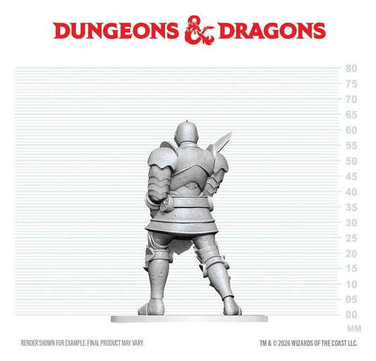 Dungeons & Dragons Nolzur's Marvelous Miniatures Unpainted Miniature Red Knight Guardian Golem 14 cm