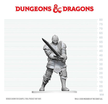 Dungeons & Dragons Nolzur's Marvelous Miniatures Unpainted Miniature Red Knight Guardian Golem 14 cm