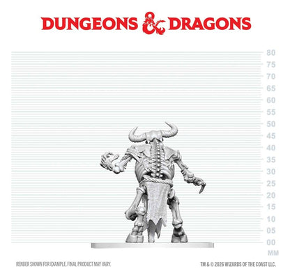 Dungeons & Dragons Nolzur's Marvelous Miniatures Unpainted Miniature Minotaur Skeleton 17 cm