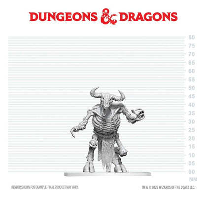 Dungeons & Dragons Nolzur's Marvelous Miniatures Unpainted Miniature Minotaur Skeleton 17 cm
