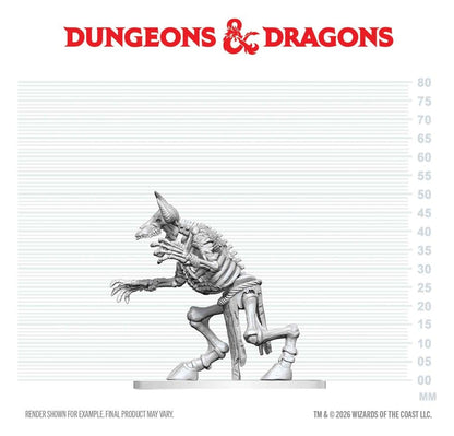 Dungeons & Dragons Nolzur's Marvelous Miniatures Unpainted Miniature Minotaur Skeleton 17 cm