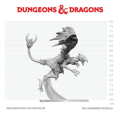 Dungeons & Dragons Nolzur's Marvelous Miniatures Unpainted Miniature Vrock 17 cm