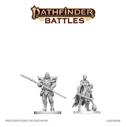 Pathfinder Battles Deep Cuts Unpainted Miniature Nail & Rack Hellknights 14 cm