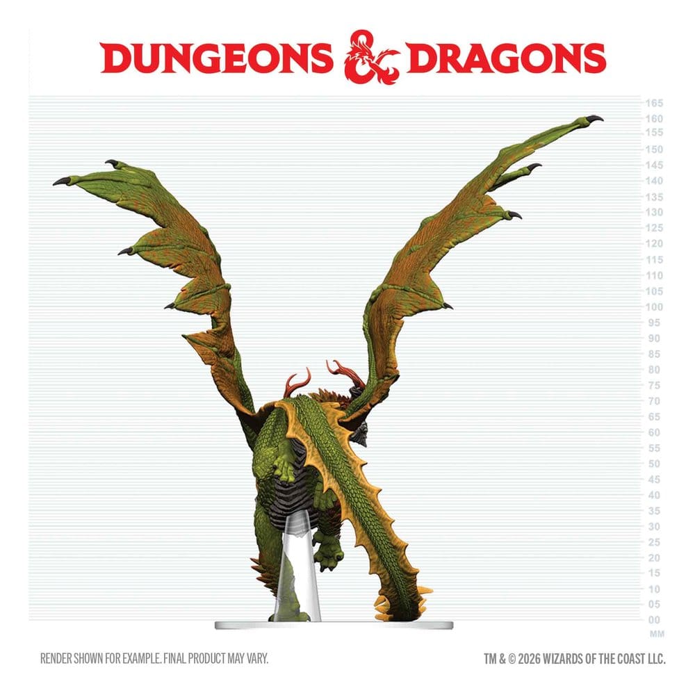 Dungeons & Dragons Icons of the Realms prepainted Miniatures Adult Spirit Dragon 24 cm