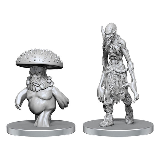 Pathfinder Deep Cuts Unpainted Miniatures Myceloid & Grimstalker Miniature Gaming & Tabletop