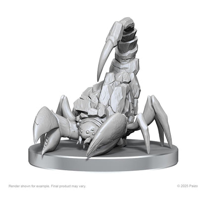 Pathfinder Deep Cuts Unpainted Miniatures Cave Scorpion & Hunting Spider