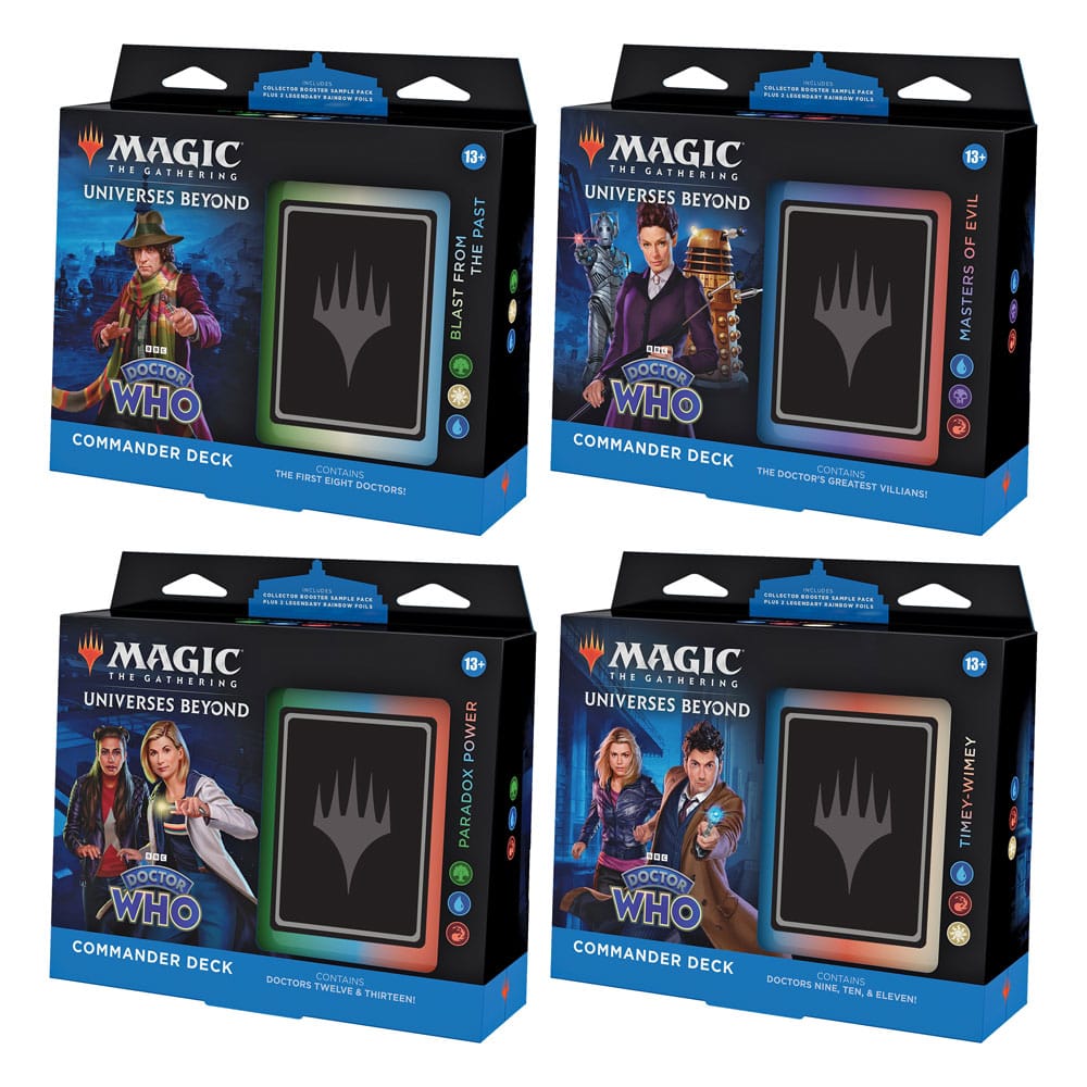 Magic the Gathering Universes Beyond: Doctor Who Commander Decks Display (4) english Trading cards