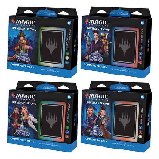 Magic the Gathering Universes Beyond: Doctor Who Commander Decks Display (4) english Trading cards