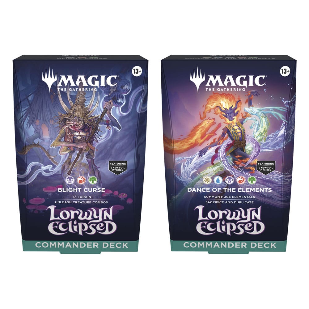 Magic the Gathering Lorwyn Eclipsed Commander Decks Display (4) english Trading cards