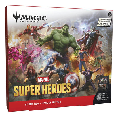 Magic the Gathering Marvel Super Heroes Scene Box Display (4) Wizards of the Coast