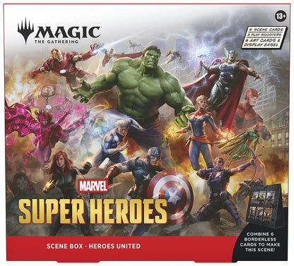Magic the Gathering Marvel Super Heroes Scene Box Display (4) Wizards of the Coast