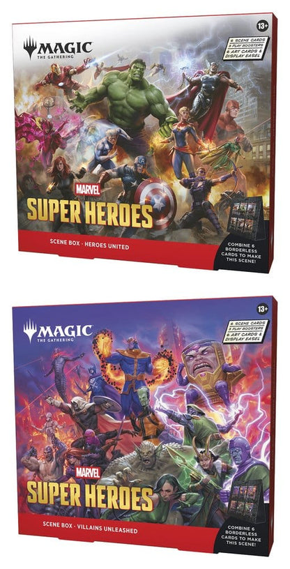 Magic the Gathering Marvel Super Heroes Scene Box Display (4) Wizards of the Coast