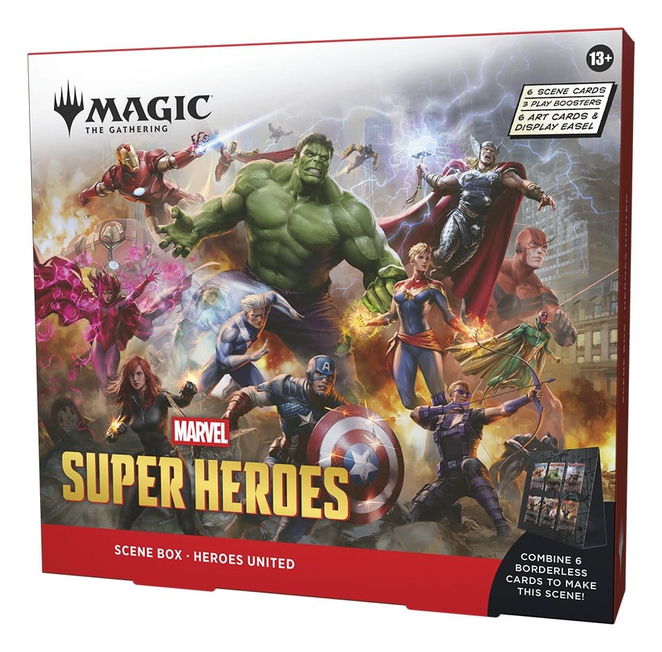 Magic the Gathering Marvel Super Heroes Scene Box Display (4) Wizards of the Coast