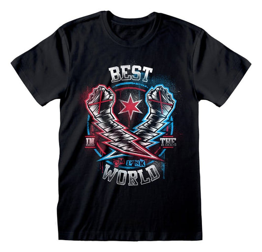 WWE T-Shirt CM Punk Best In The World Black Size XL