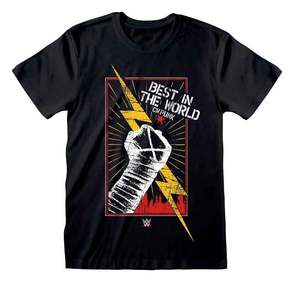 WWE T-Shirt CM Punk Black Size M