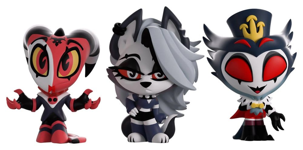 Helluva Boss Mini Tooz Mini Figures 3-Pack Blitzo, Loona &amp; Stolas
