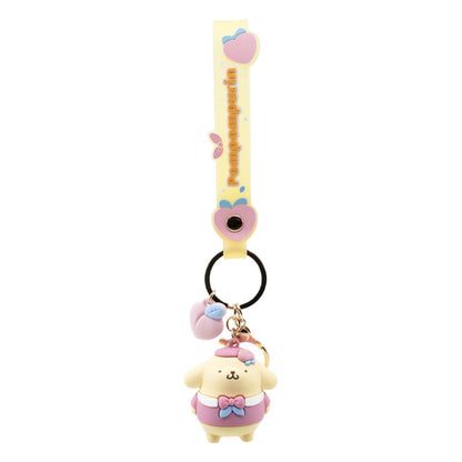 Sanrio Peach Series Keychain with Hand Strap Hello Kitty and Friends Display (12) YuMe Toys