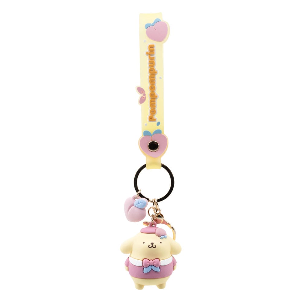 Sanrio Peach Series Keychain with Hand Strap Hello Kitty and Friends Display (12) YuMe Toys