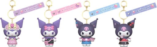 Sanrio Kuromi Cute Outfit Series Keychain with Hand Strap Kuromi Display (12) YuMe Toys