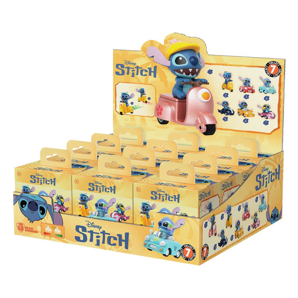 Lilo & Stitch Zoom Hero Pullback Vehicles with Figures Stitch (Blind Box Ver.) Assortment (12) - FanofThings.co.uk